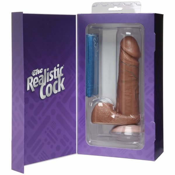 Realistic Cock, Mulatto, 6 inch - Image 2