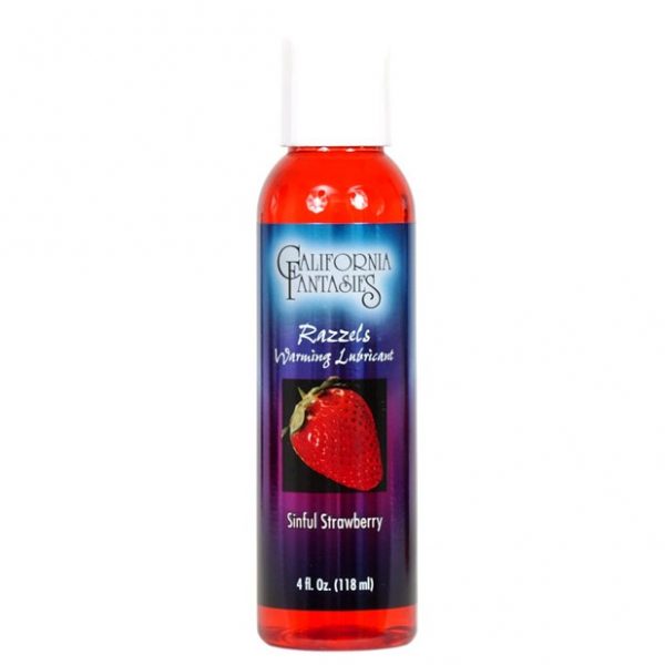 Razzels Warming Flavored Lubricant 4 oz Strawberry